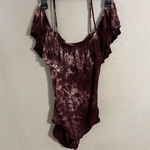 American Eagle Purple TyeDye Body Suit